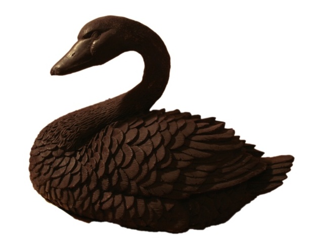 Черный лебедь; Размер изделия: 24х16х30 см