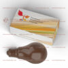 Шоколадный барельеф в форме лампочки с логотипом заказчика "Российское энергетическое агентство"