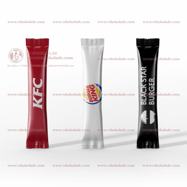 Порционный сахар с логотипом Вашей компании в формате стика - трубочки