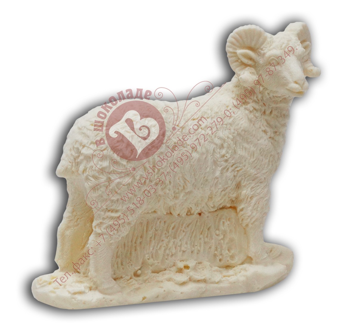 Шоколадная овечка - символ 2015 года. Артикул 2015 ovs_004
