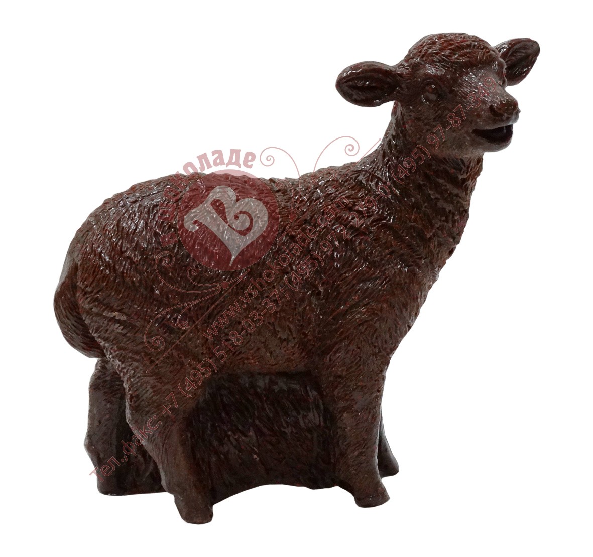 Шоколадная овечка - символ 2015 года. Артикул 2015 ovs_006
