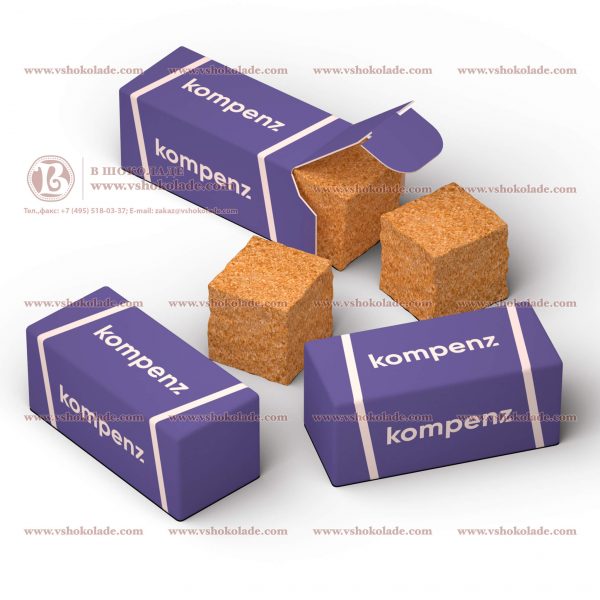 VIP сахар с логотипом. Кусковой, в формате двух кубиков упакованных в брендированную коробочку.
