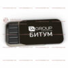 Жевательная резинка Dirol черного цвета в жестяной банке с логотипом 12 подушек